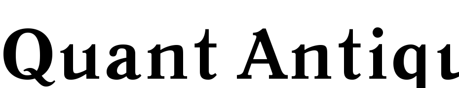 Quant Antiqua C Bold Font Download Free